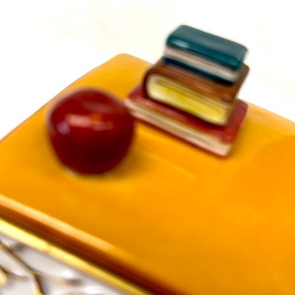 Vintage Ardleigh Elliott numbered music/trinket box titled “Apple For Teacher@ - Picture 6 of 9